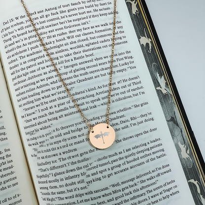 Tairn Dragon Circle Necklace