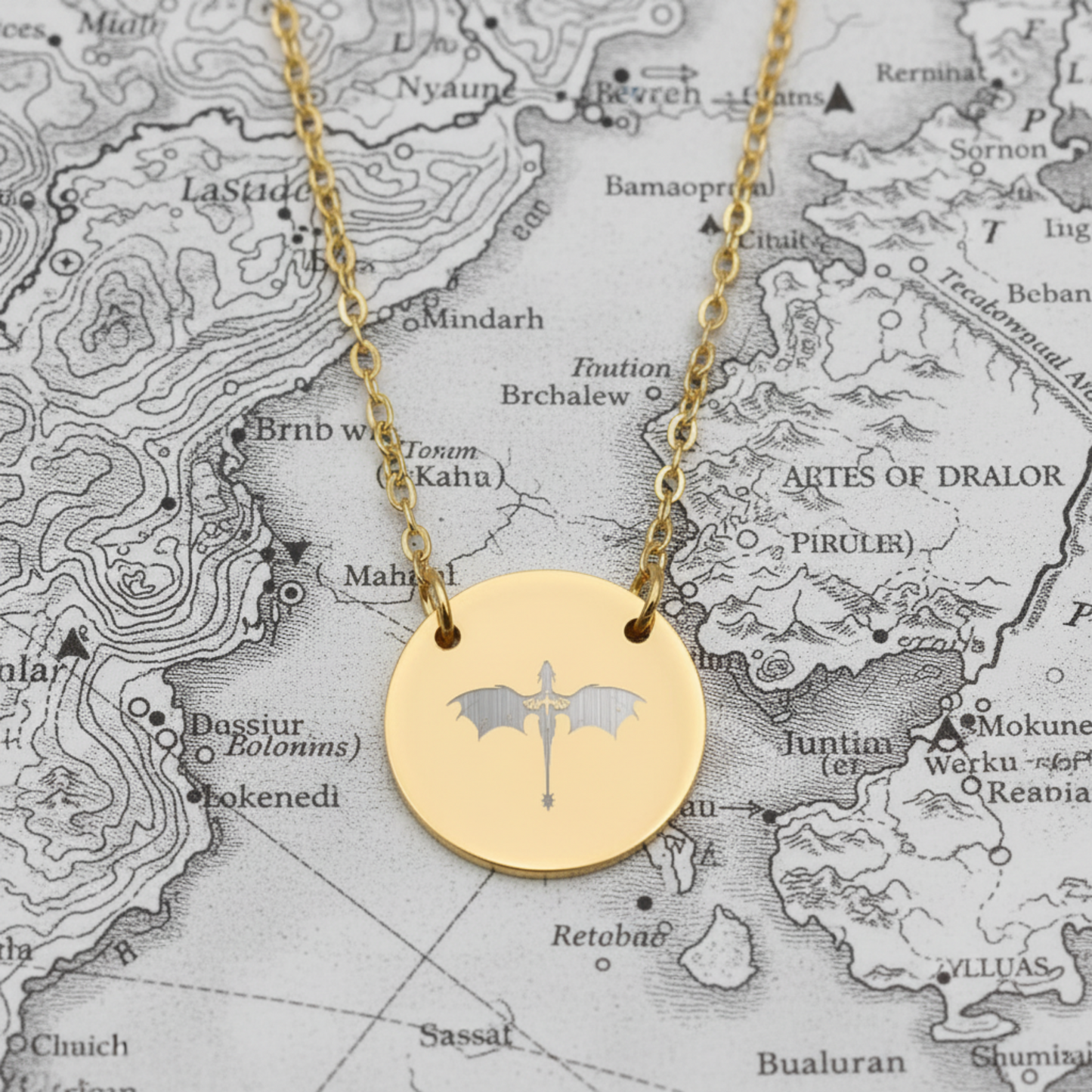 Tairn and Andarna Circle Necklace