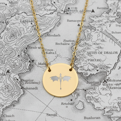 Tairn and Andarna Circle Necklace