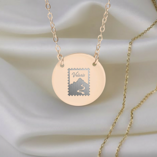 Velaris Stamp Circle Necklace