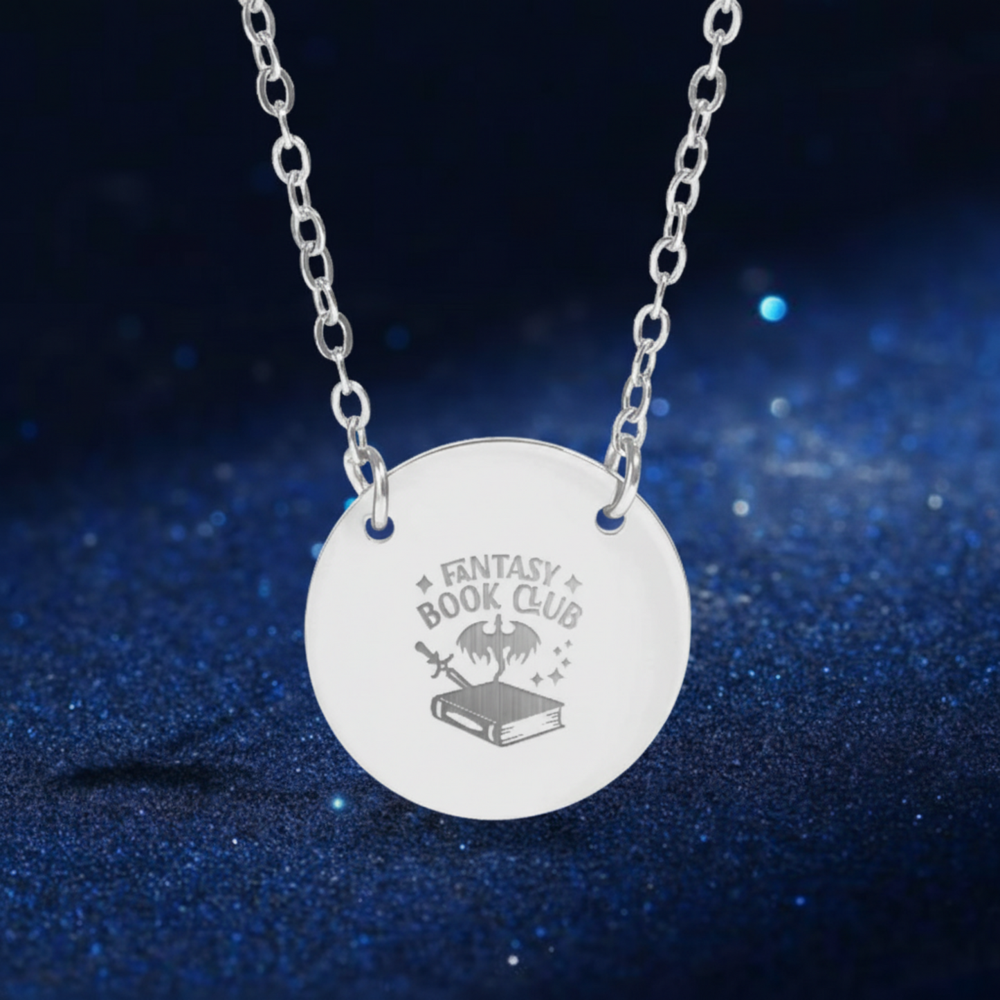 Dragon Book Club Circle Necklace