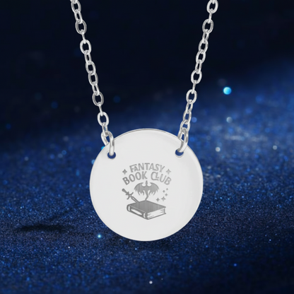Dragon Book Club Circle Necklace