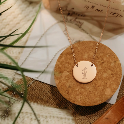 Little Osha Quicksilver Circle Necklace