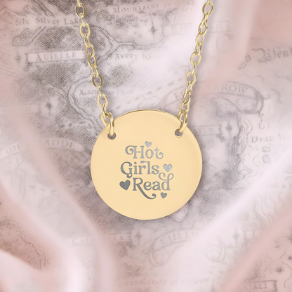 Hot Girls Read Circle Necklace