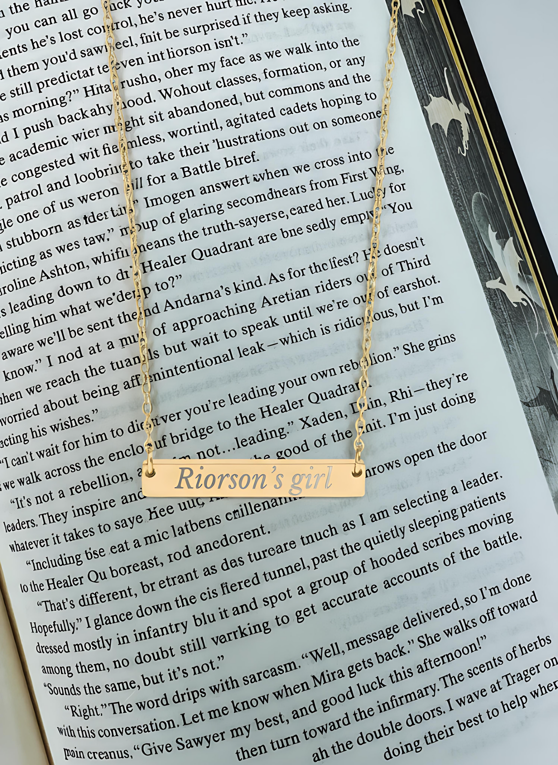Riorson's Girl Necklace - MagicMerchEmporium