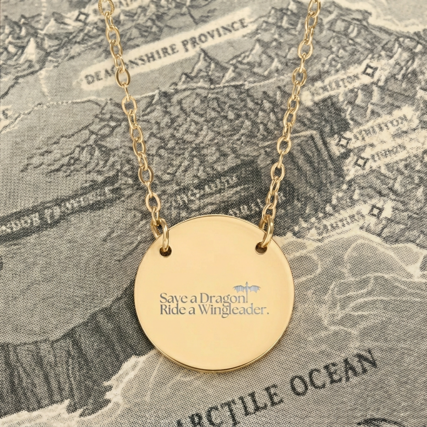 Save a Dragon Circle Necklace