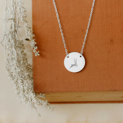 Terrasen Stag Circle Necklace