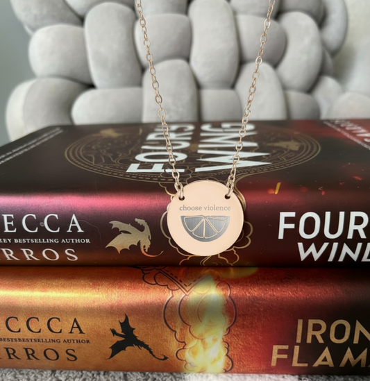 Choose Violence Circle Necklace