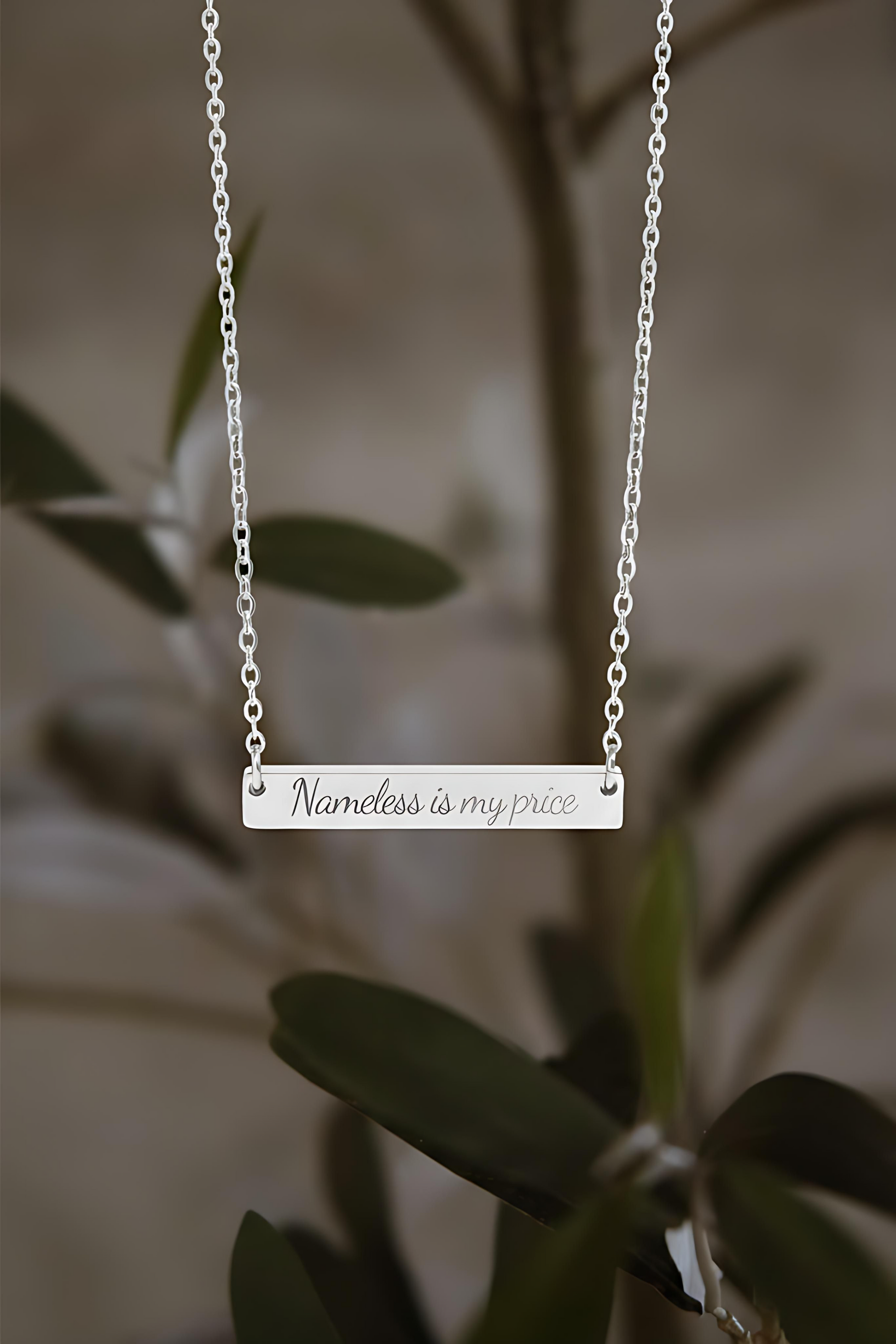 Nameless Is My Price Necklace - MagicMerchEmporium