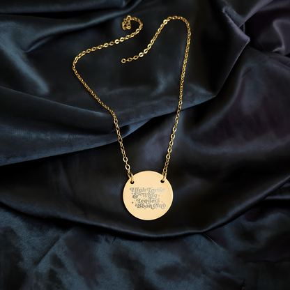 High Lords and Wing Leaders Book Club Circle Necklace