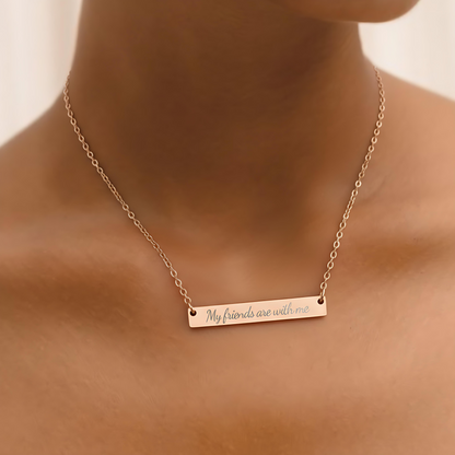 My Friends Are With Me Necklace - MagicMerchEmporium
