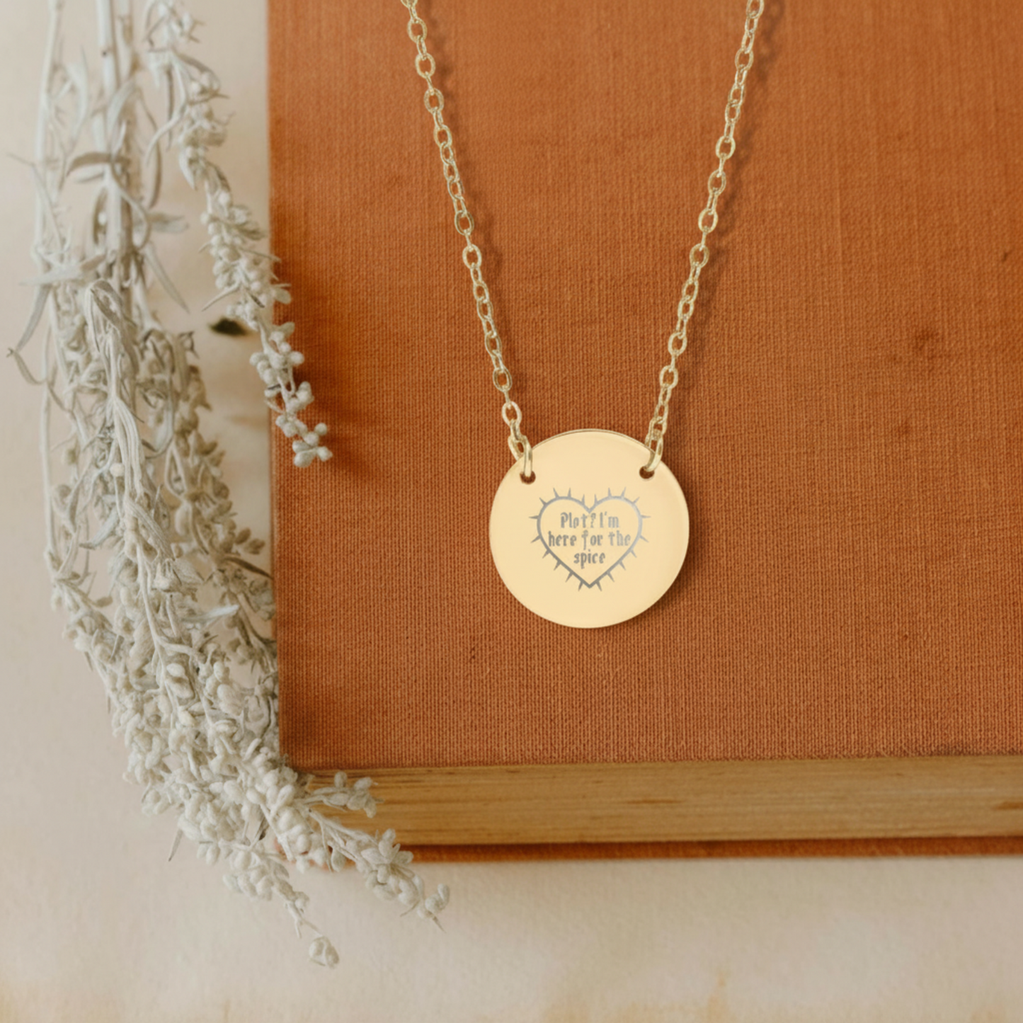 Plot? Spice. Circle Necklace