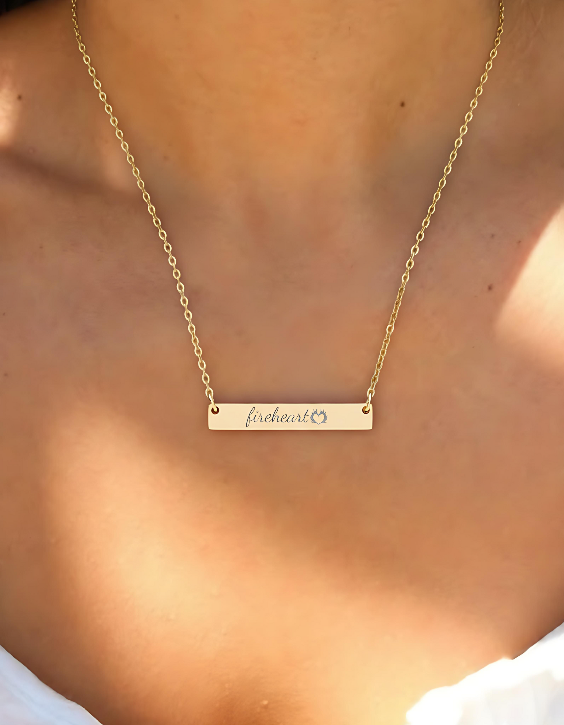 Fireheart and Heart Necklace - MagicMerchEmporium