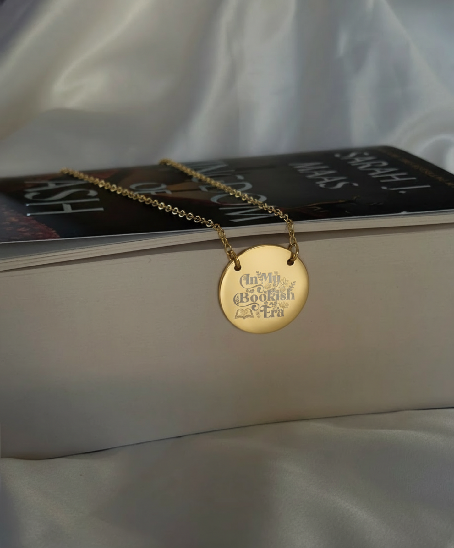 In My Bookish Era Circle Necklace
