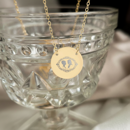 Pride & Prejudice Cameo Circle Necklace