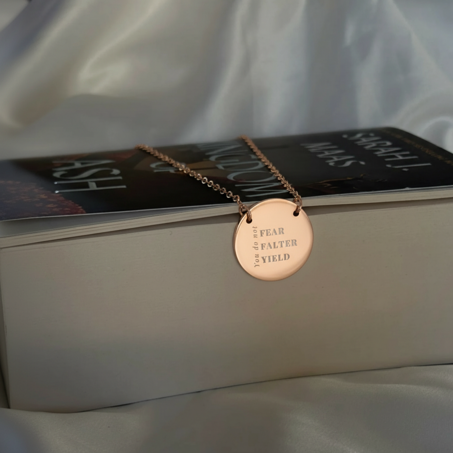 You Do Not Fear Falter Yield Circle Necklace