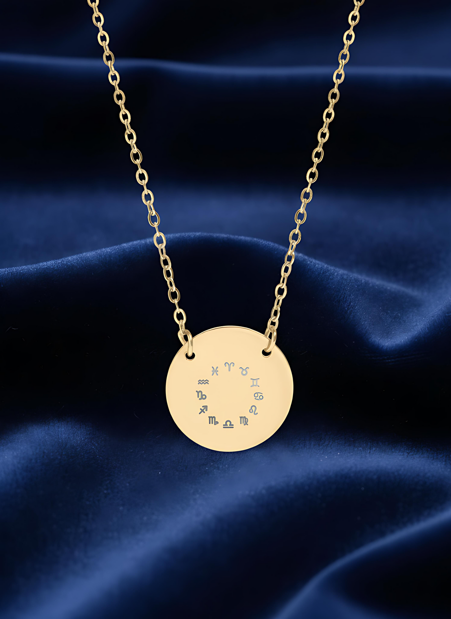 Zodiac Signs Circle Necklace