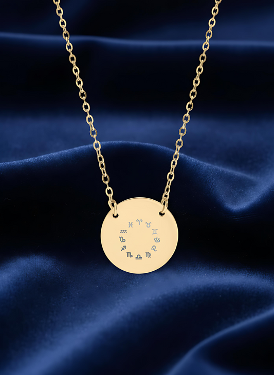 Zodiac Signs Circle Necklace