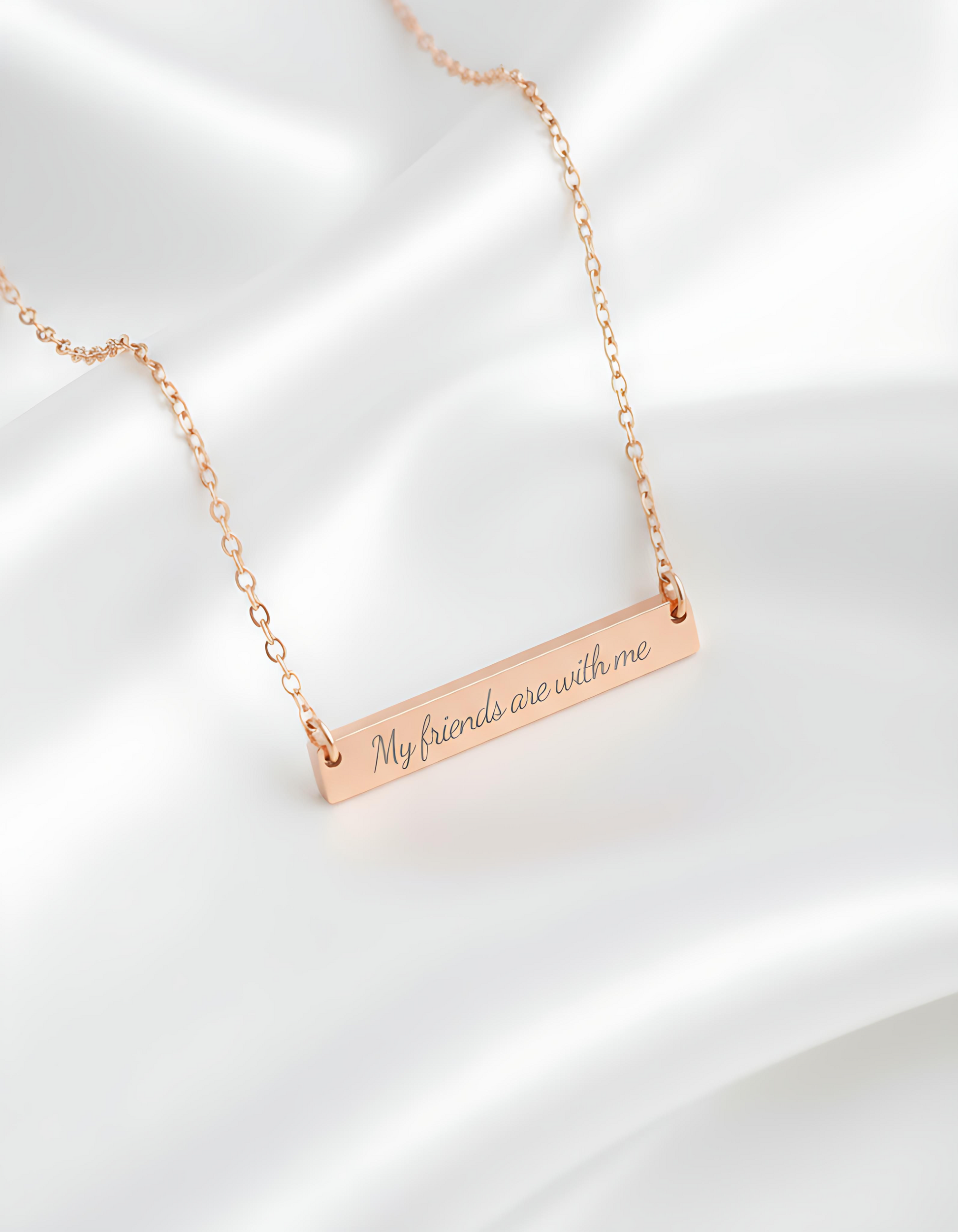 My Friends Are With Me Necklace - MagicMerchEmporium