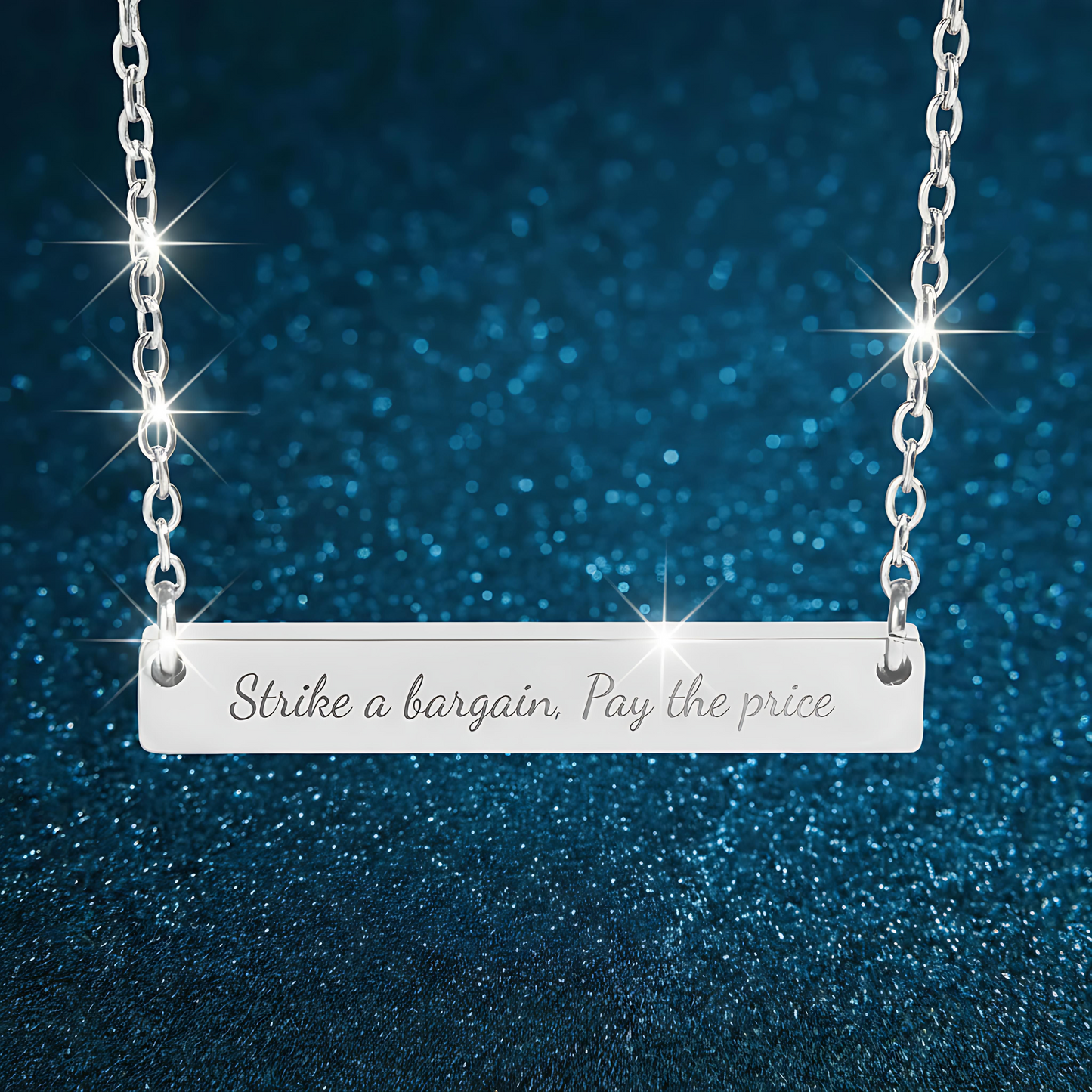 Strike a Bargain Pay the Price Necklace