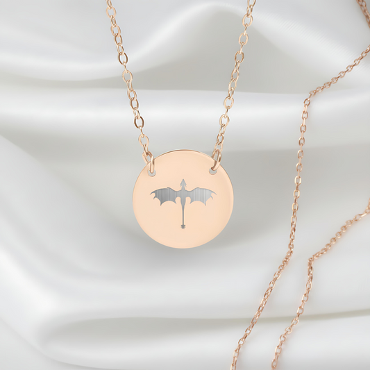 Tairn Dragon Circle Necklace