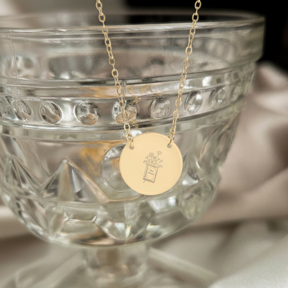 Most Ardently Book Circle Necklace