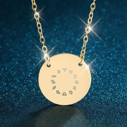 Zodiac Signs Circle Necklace