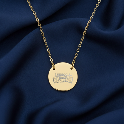 Antisocial Book Club Circle Necklace