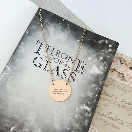 You Do Not Fear Falter Circle Necklace