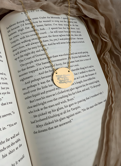 High Lords and Wing Leaders Book Club Circle Necklace