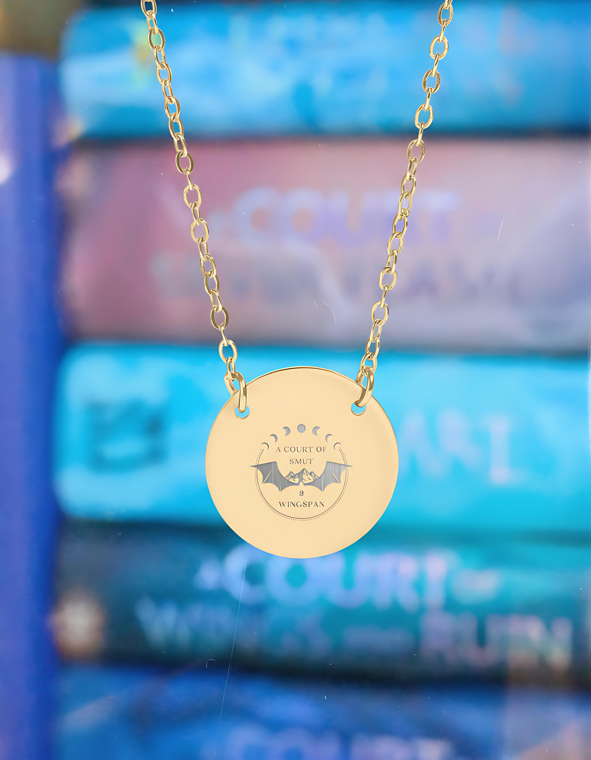 A Court of Smut & Wingspan Circle Necklace - MagicMerchEmporium