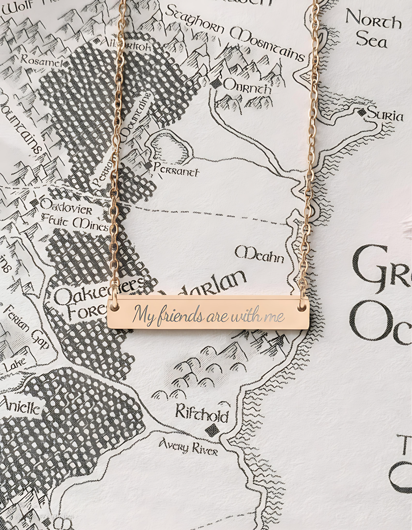 My Friends Are With Me Necklace - MagicMerchEmporium