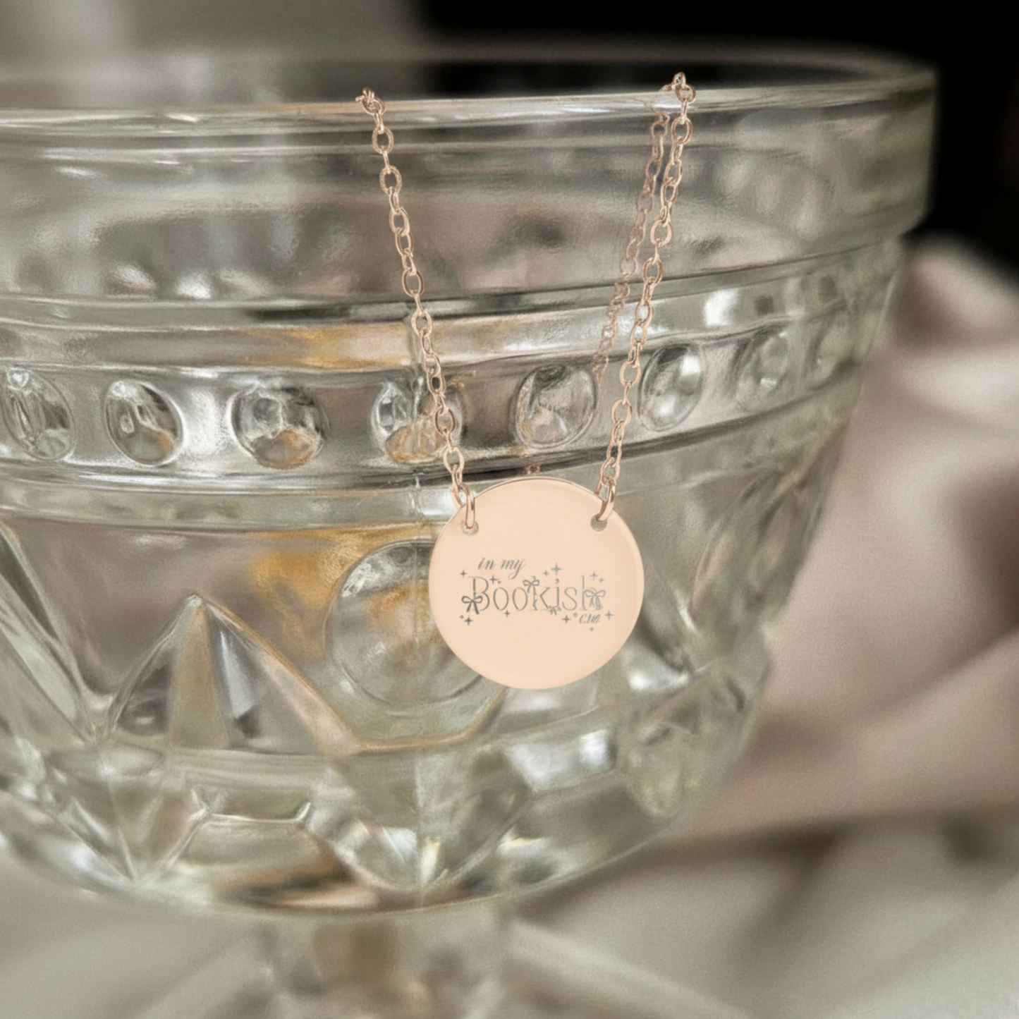 In My Bookish Era Circle Necklace