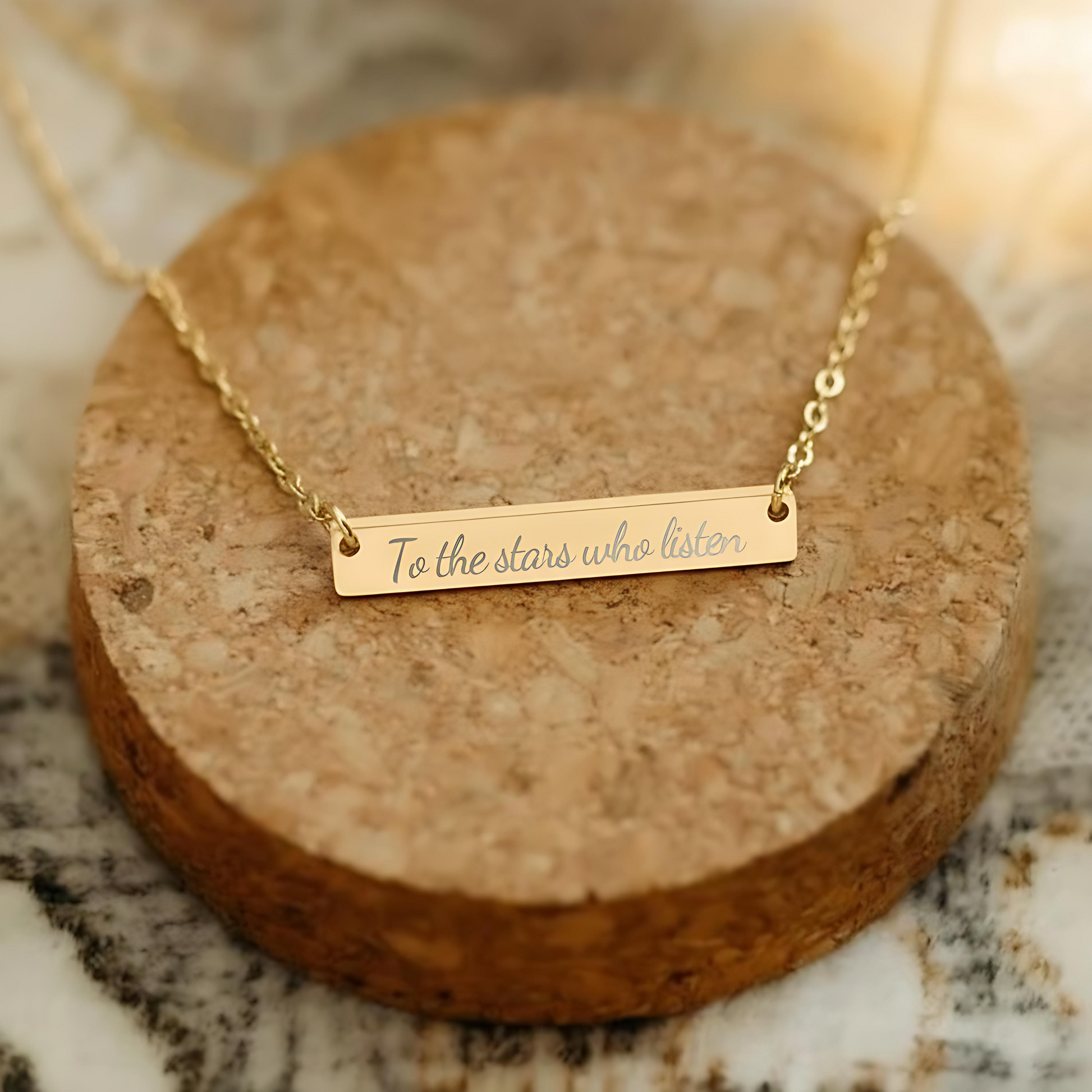 To the Stars who Listen Necklace - MagicMerchEmporium