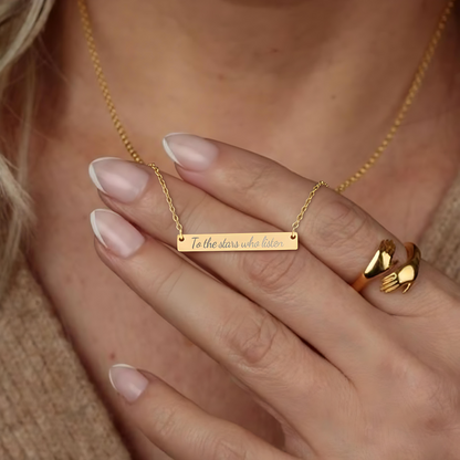 To the Stars who Listen Necklace - MagicMerchEmporium