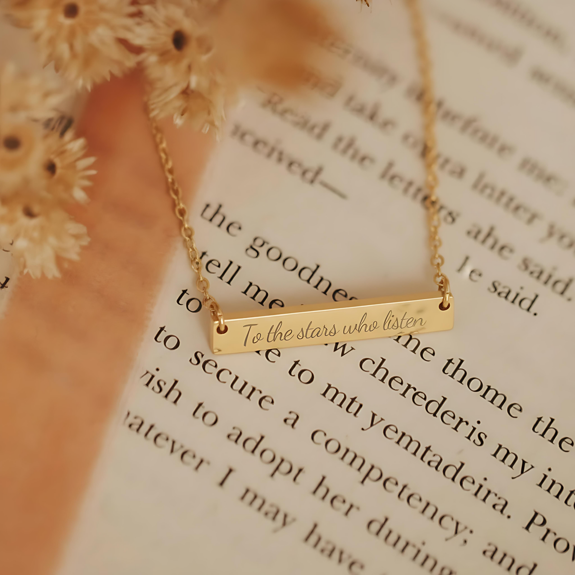 To the Stars who Listen Necklace - MagicMerchEmporium