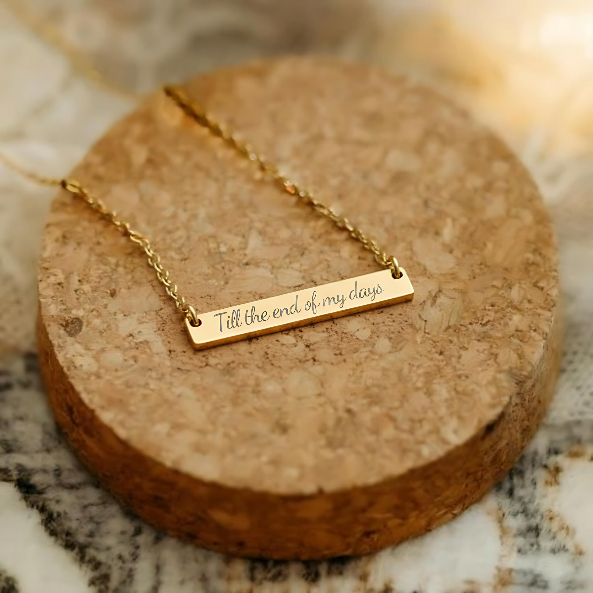 Till the end of my days Necklace - MagicMerchEmporium