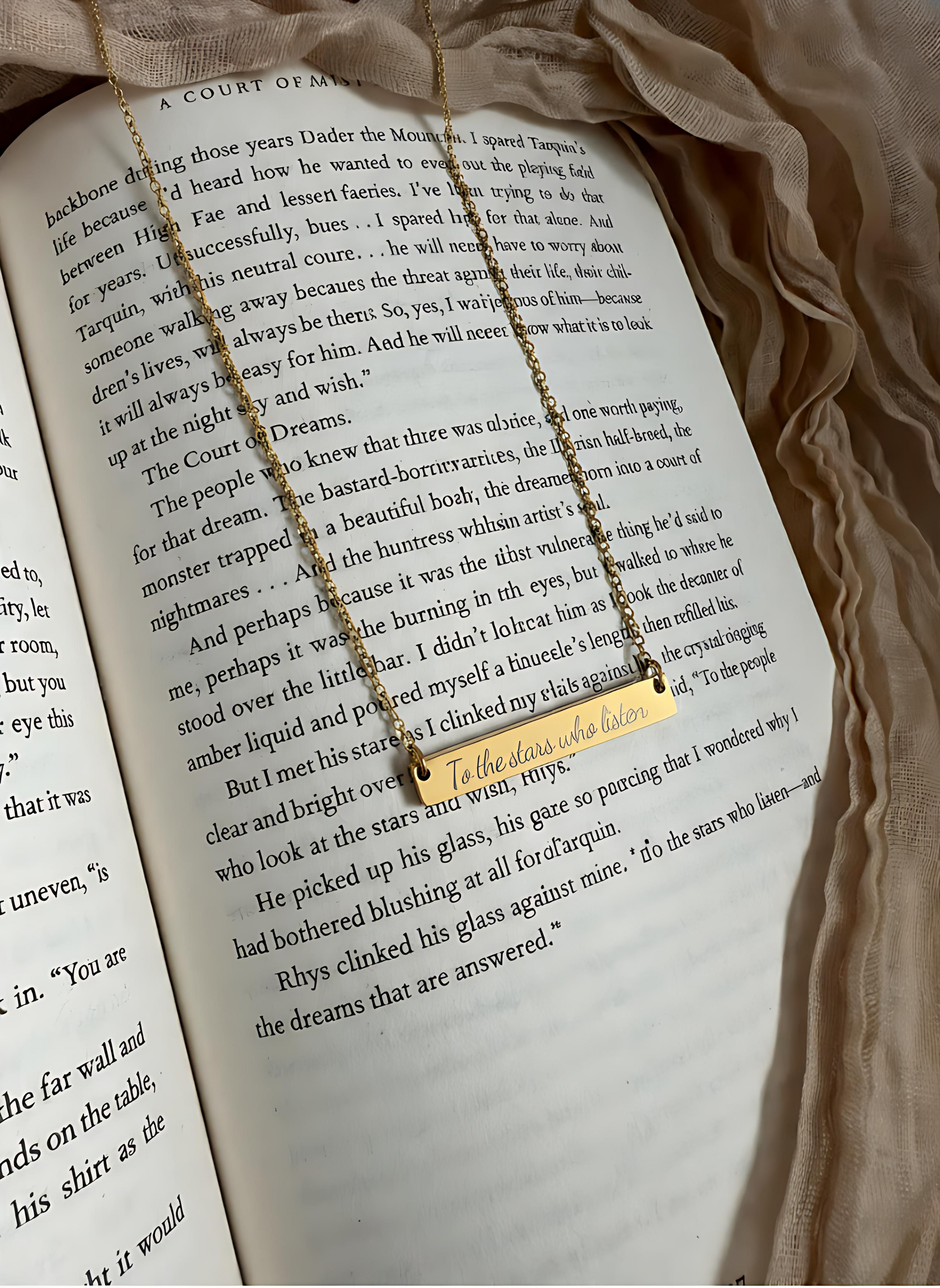 To the Stars who Listen Necklace - MagicMerchEmporium