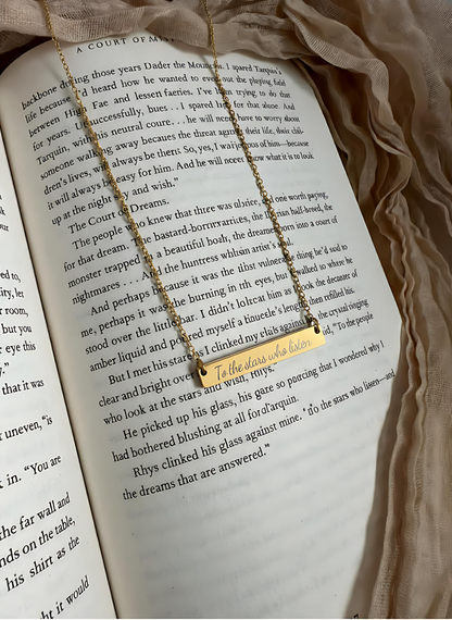 To the Stars who Listen Necklace - MagicMerchEmporium