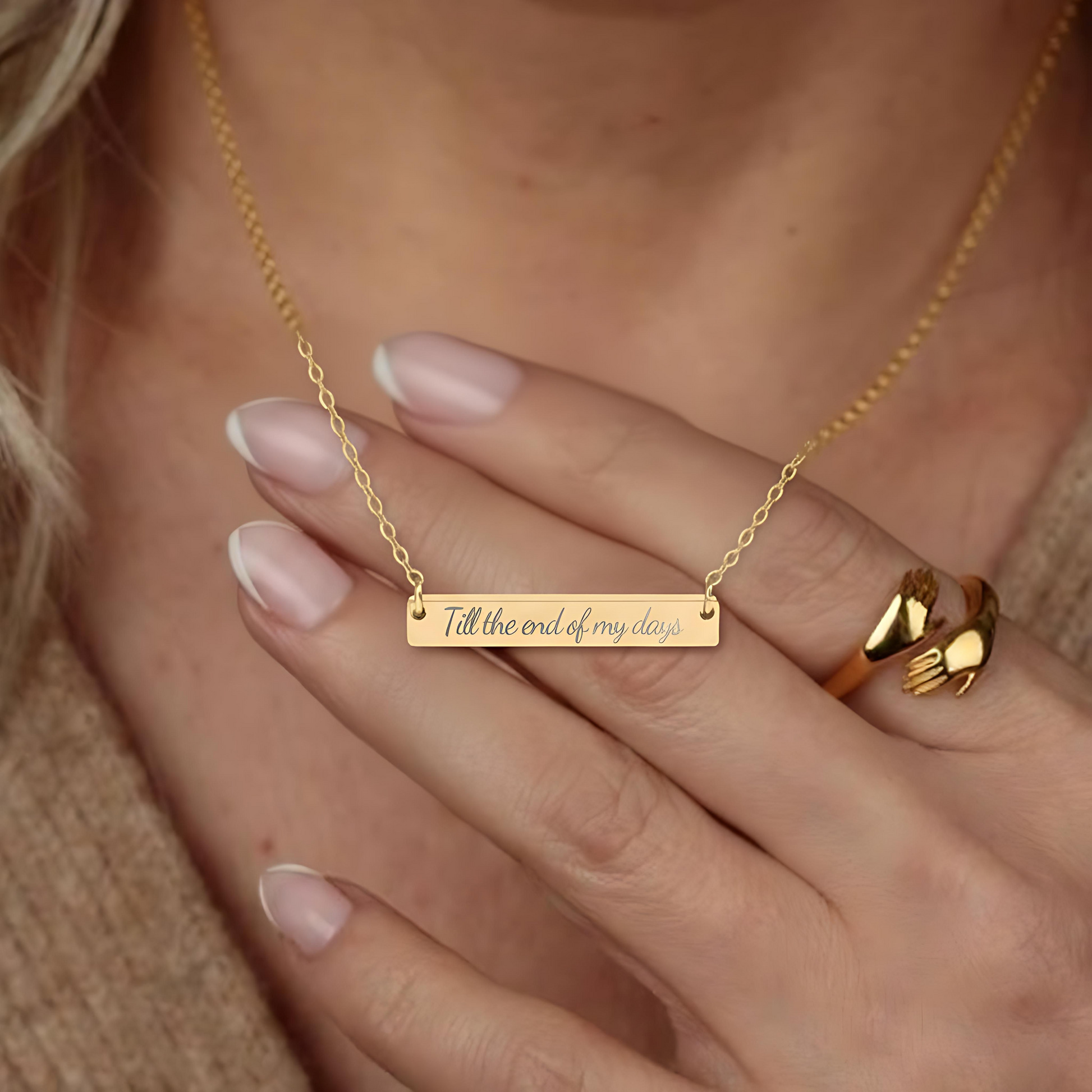 Till the end of my days Necklace - MagicMerchEmporium