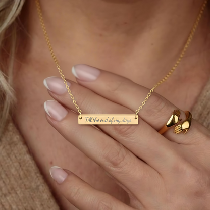 Till the end of my days Necklace - MagicMerchEmporium