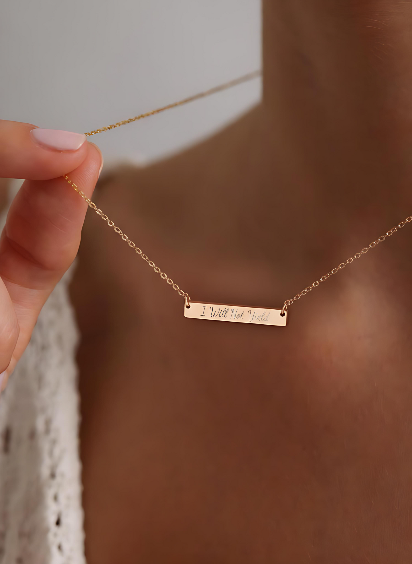 I Will Not Yield Necklace - MagicMerchEmporium