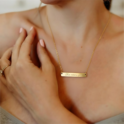 Blue Means You Necklace