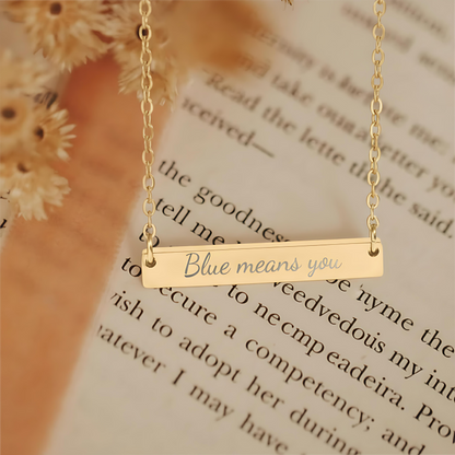 Blue Means You Necklace