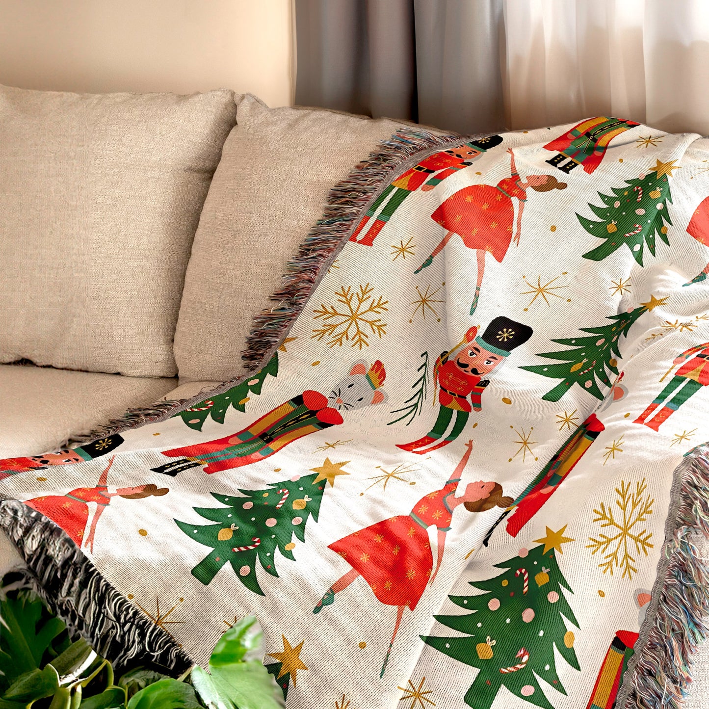 Nutcracker Xmas Woven Blanket 🎅🩰