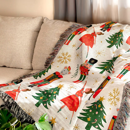 Nutcracker Xmas Woven Blanket 🎅🩰