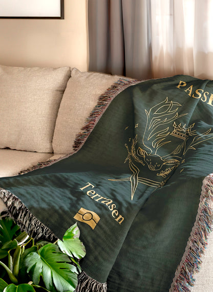 Throne of Glass "Terrasen Passport" Blanket  🏔️🔥