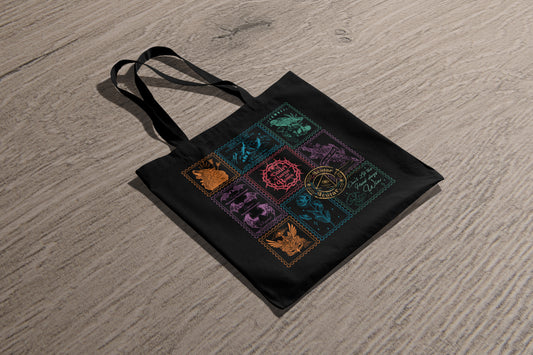 ACOTAR Stamp Collage Tote Bag