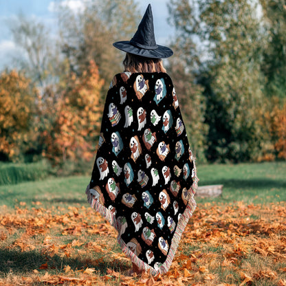 ACOTAR Ghost Reading Woven Throw Blanket