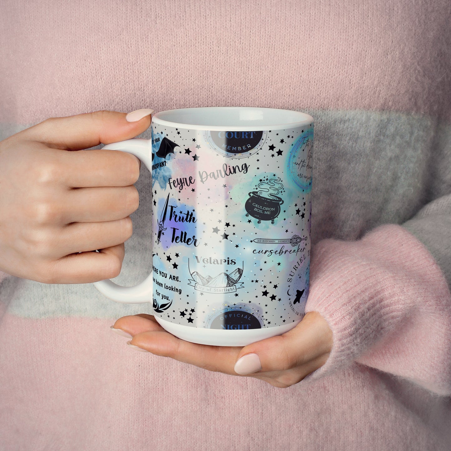 🌌 "ACOTAR Mug – Feyre’s Cosmic Adventure 💫✨" 🌌